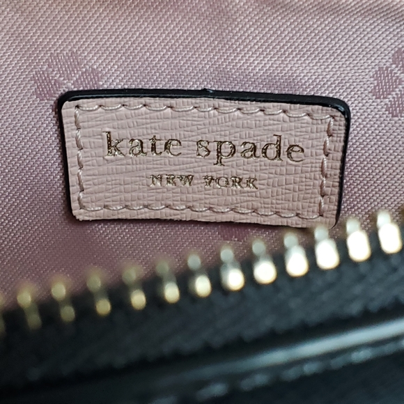 kate spade New York Mila Double Zip Leather Crossbody Bag, Black - Picture 12 of 16